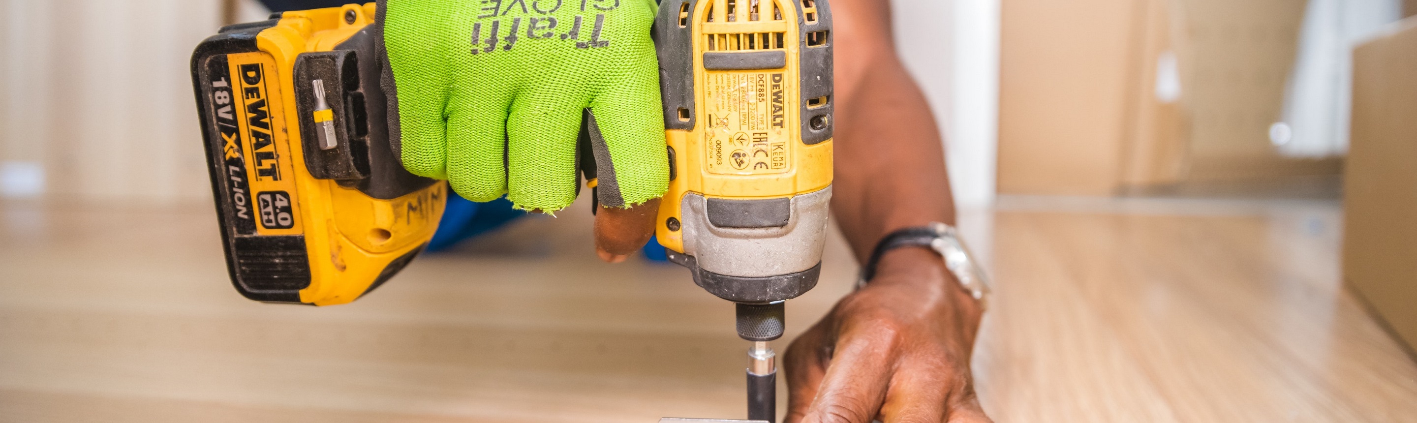 man with drill